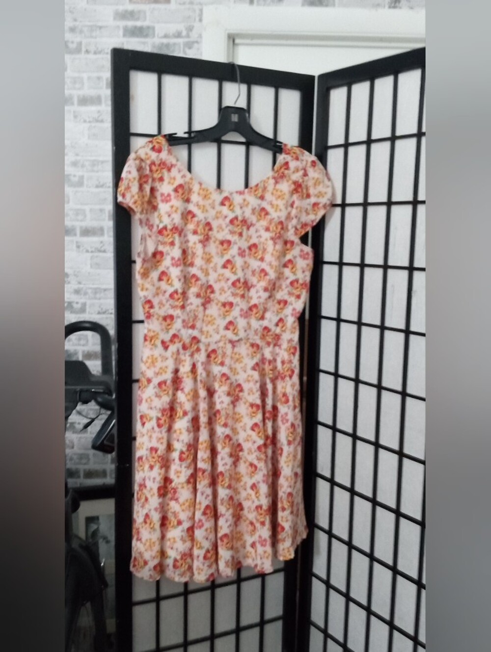 Forever 21 Pink and Yellow Floral Camisole Dress